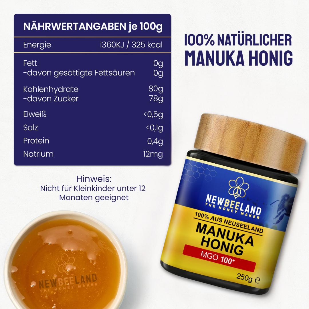 manuka honig mgo 100 nährwerte