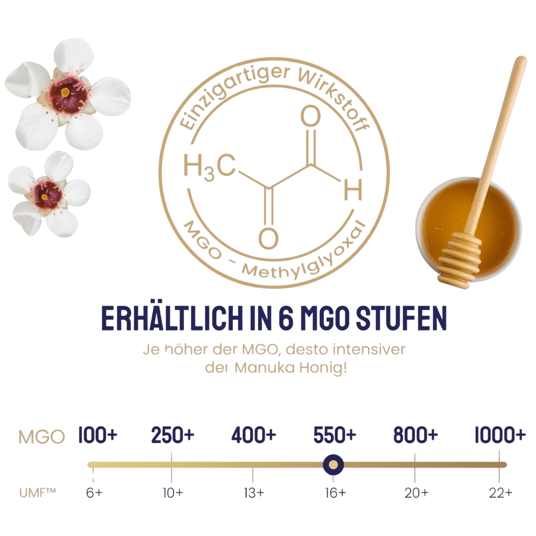 Manuka Honig MGO Stufen